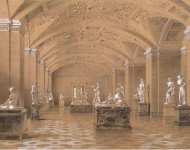 Premazzi Luigi Interiors of the New Hermitage. The Room of Modern Sculpture01 - Hermitage